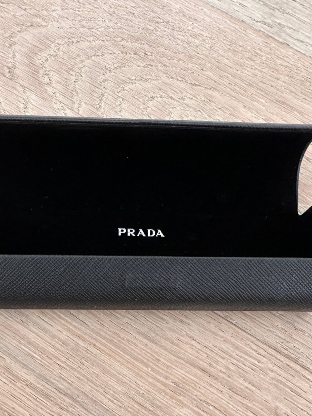 Black Prada Glasses Case